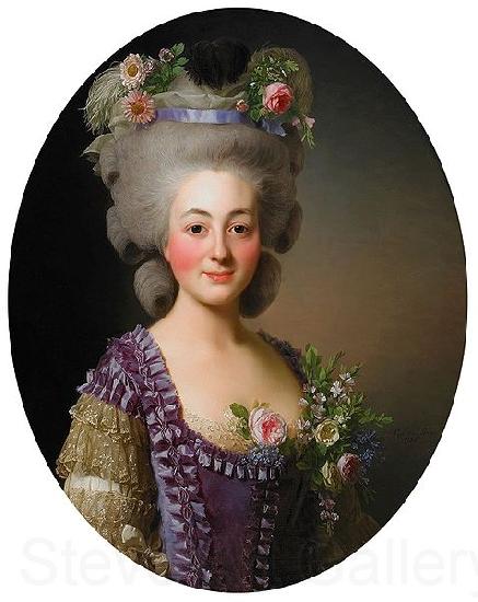 Alexandre Roslin Portrait of Countess de Baviere Grosberg Norge oil painting art